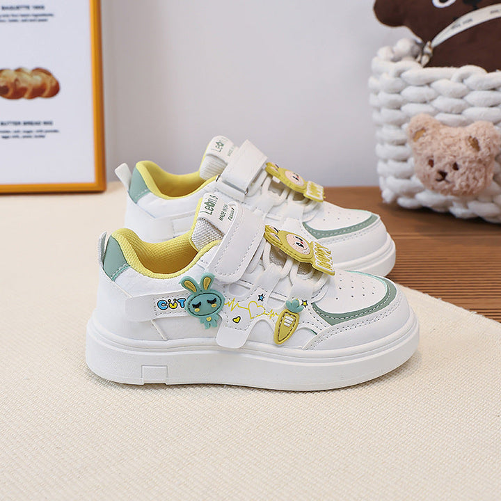 Women children's sneaker with cute appliqués and practical Velcro closure Mune Fashion