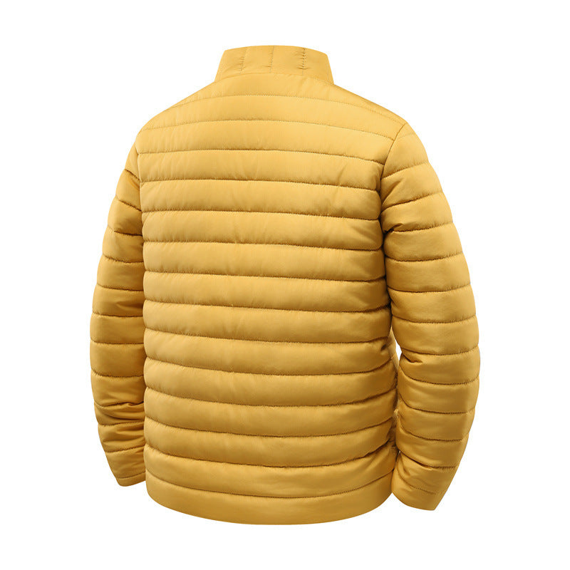 Men's quilted jacket with light thermal insulation and high stand-up collar Mune Fashion