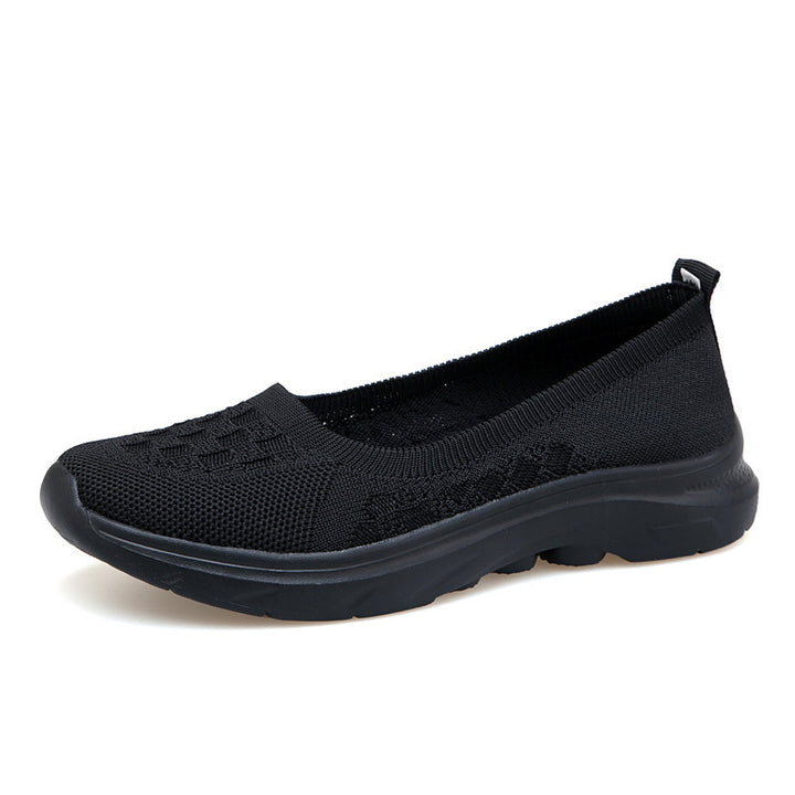 Women's Nano Hybrid Ballerina Sneaker with seamless knit upper material, ergonomic comfort insole, and slip-resistant sole Mune Fashion