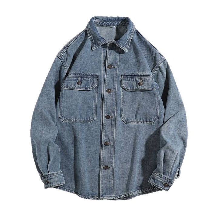 Men's Casual Denim Jacket with Pockets Mune Fashion