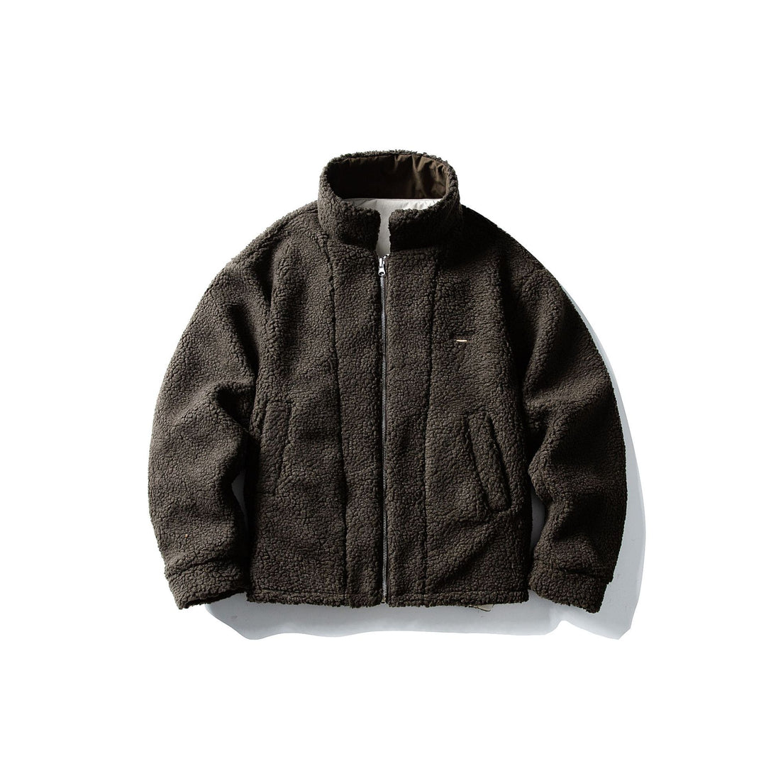 Men's short-cut insulated blouson with sherpa collar and flap pockets Mune Fashion