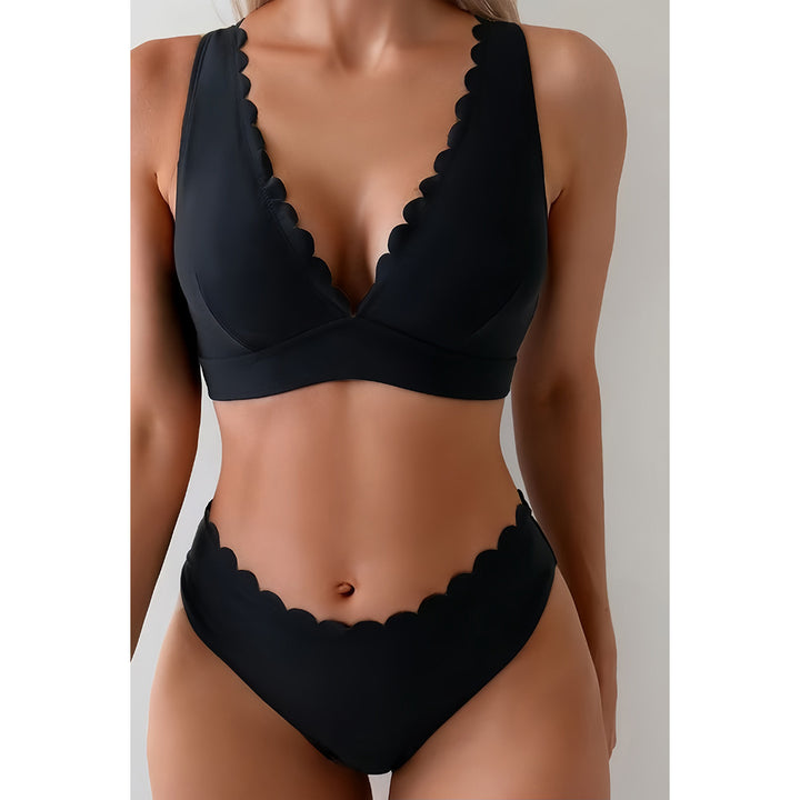 Ladies Bikini with subtle wave pattern Mune Fashion