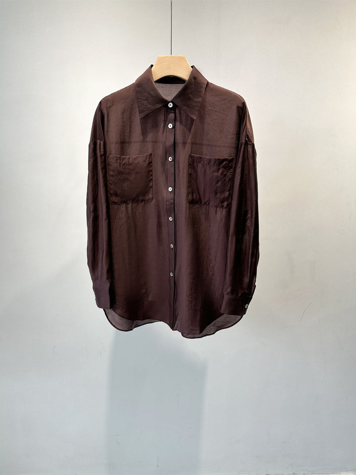 Women's Relaxed Fit Long Sleeve Shirt Mune Fashion