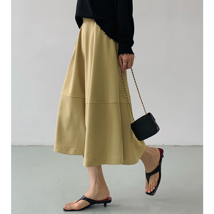 Women Elegant Midi Skirt made of airy cotton Mune Fashion