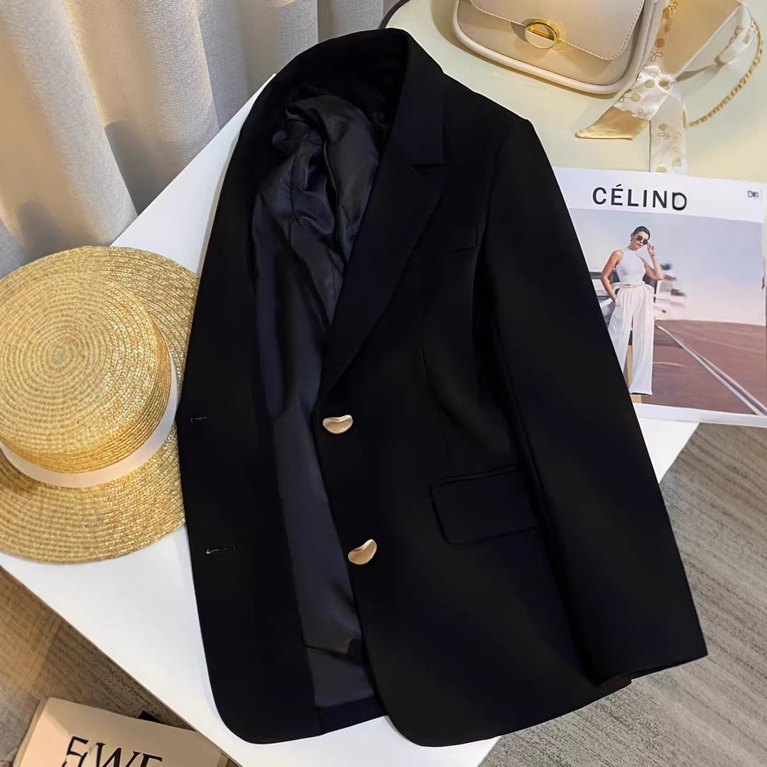 Women's Elegant Blazer with Golden Details Mune Fashion