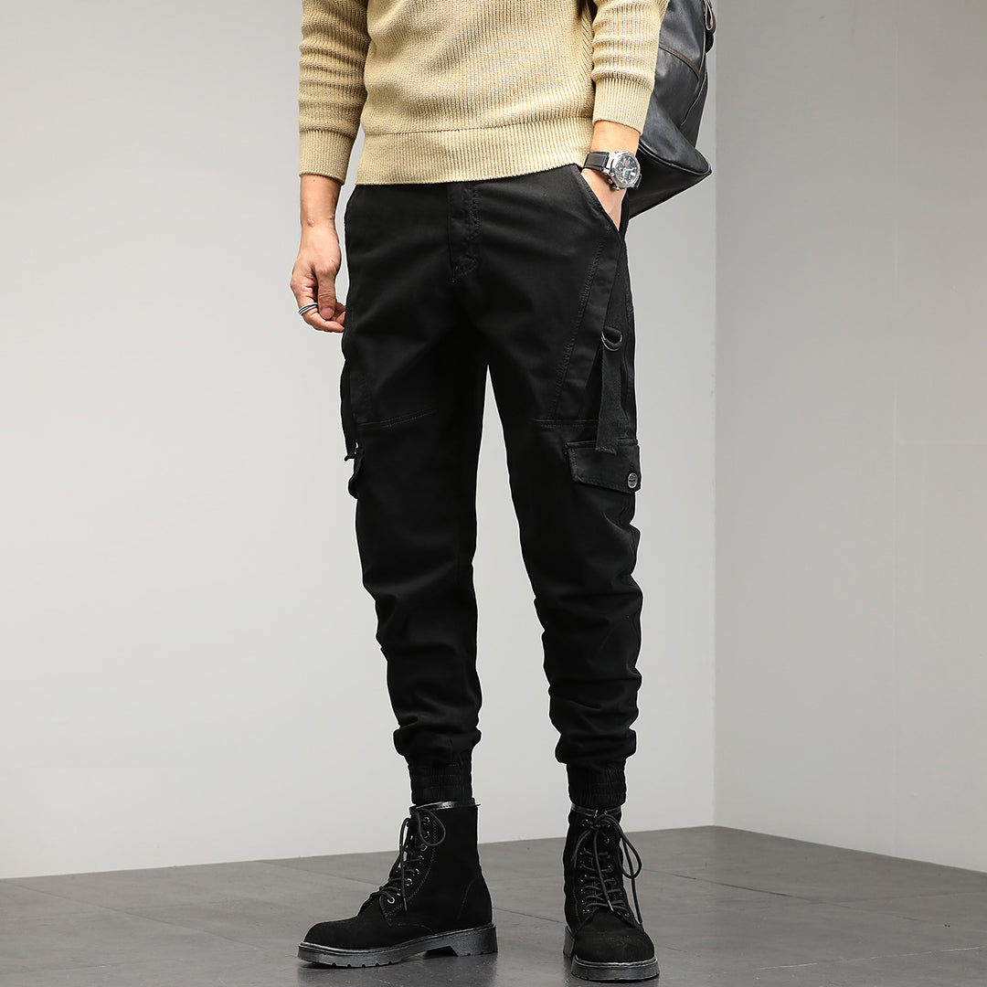 Men's Tapered Cargo Jogger with D-Ring, Knee Panels and Elastic Cuffs Mune Fashion