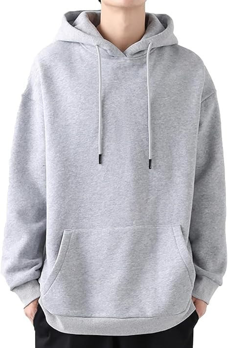 Men's casual hoodie with kangaroo pocket, drawstring, and ribbed cuffs Mune Fashion