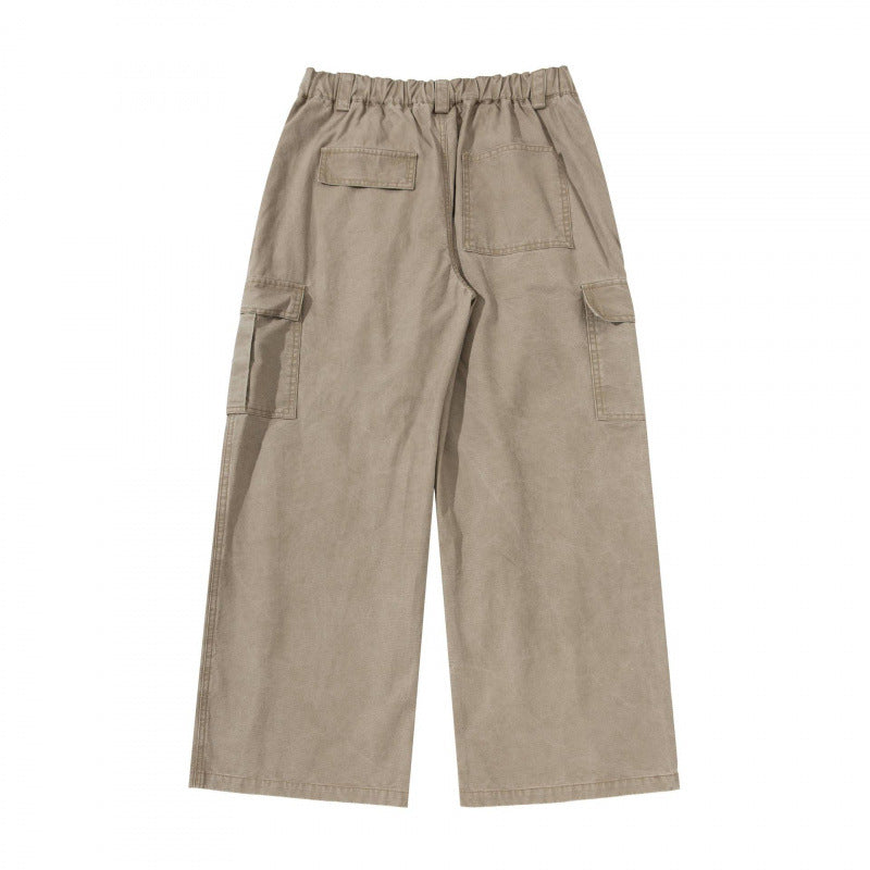 Women's Wide Cargo Culotte Pants made of Cotton Blend with Large Patch Pockets Mune Fashion