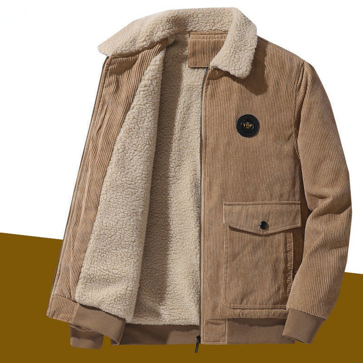 Men's Casual Quilted Jacket with Teddy Lining Mune Fashion 1787797413
