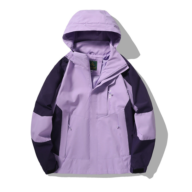 Men's nano wind and water-resistant outdoor hoodie jacket with ventilation mesh, adjustable hood and concealed front flap Mune Fashion