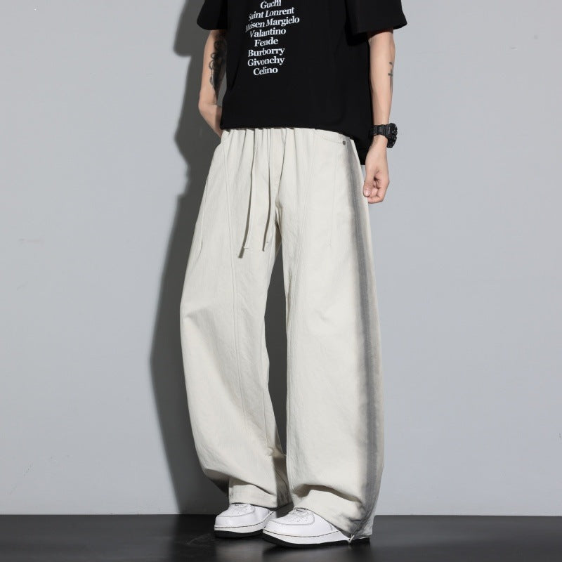 Women Wide Layered Lounge Pants with Cargo Details & Elastic Drawstring Mune Fashion