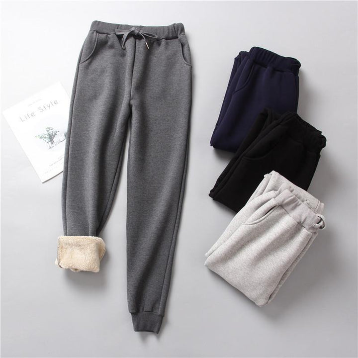 Women nan insulated thermal joggers with drawstring, side pockets, and slim leg Mune Fashion
