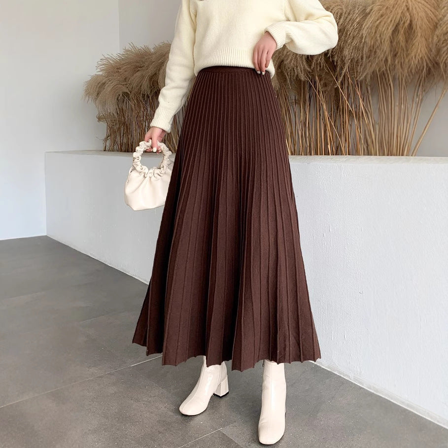 Ladies Elegant Pleated Skirt Mune Fashion