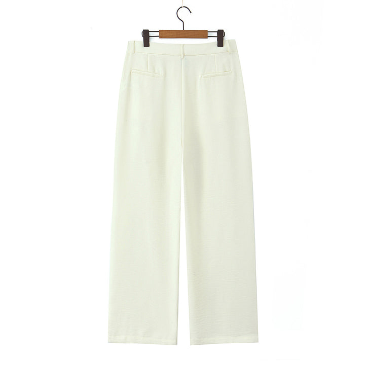 Women Light draping Highwaist Palazzo pants with wide leg and crease Mune Fashion