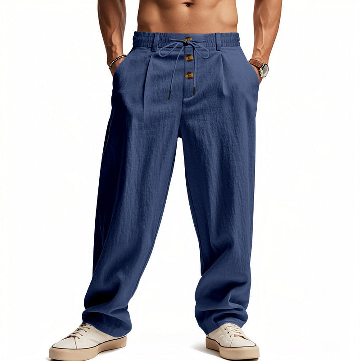 Men's Linen Pants with Breathable & Adjustable Drawstring | Mune Fashion