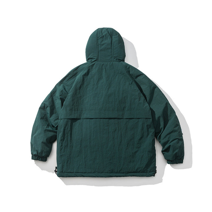 Unisex Lightweight Boxy Insulation Jacket with Hood and Adjustable Hem Mune Fashion