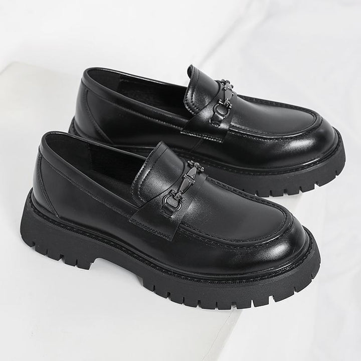 Men's Fashion Loafers with robust sole profile and elegant buckle decoration Mune Fashion