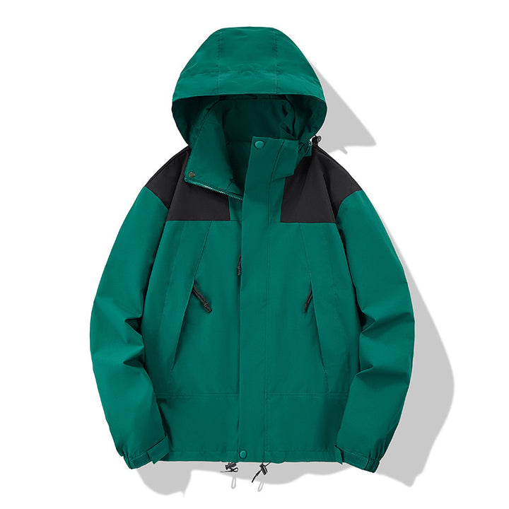 Men's water-repellent softshell jacket with hood, adjustable hem, and multifunction pockets Mune Fashion
