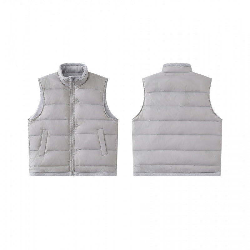 Unisex Lightweight padded thermal vest with stand-up collar and zipper Mune Fashion