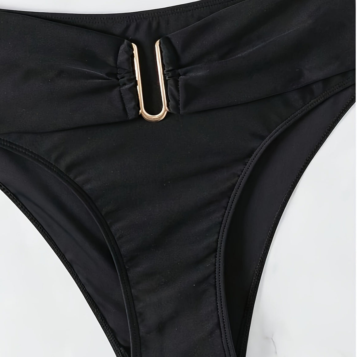 Women's bikini set with high-waisted pants and decorative lace-up closure Mune Fashion