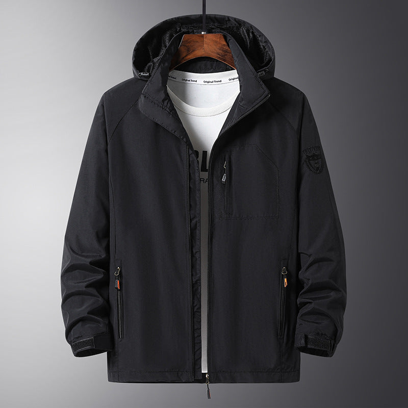 Men's Urban All-Weather Travel Anorak with Mesh Lining and Concealed Zipper Mune Fashion