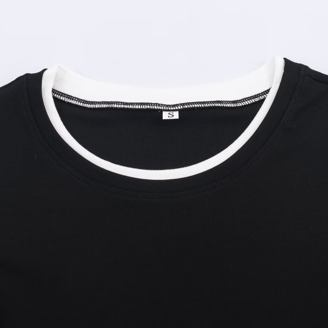 Women's Casual Long Sleeve Layering Shirt with Double Layer Hem and Set-in Cuffs Mune Fashion
