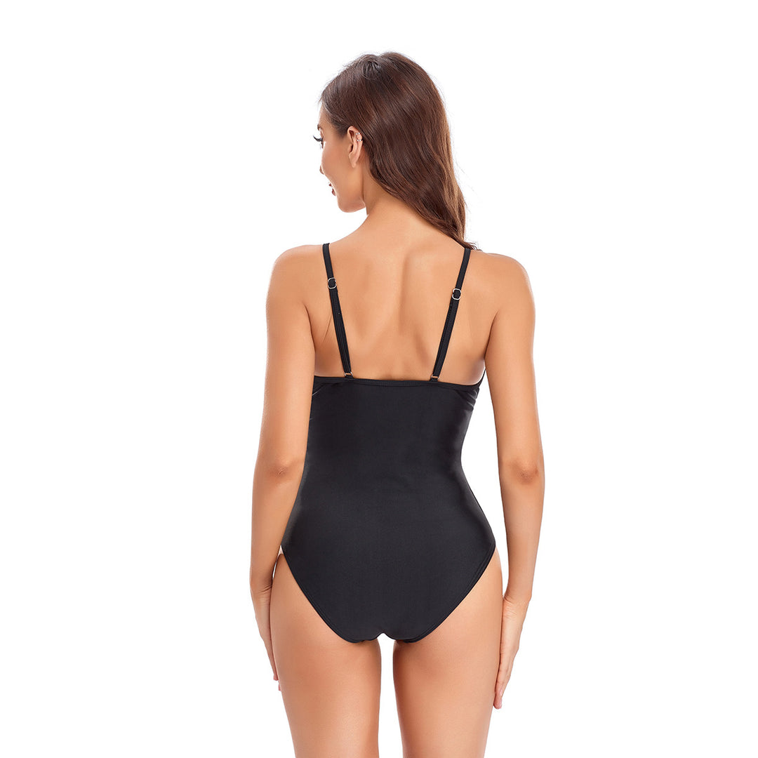 Women's One-Piece Swimsuit with Transparent Mesh Inserts Mune Fashion