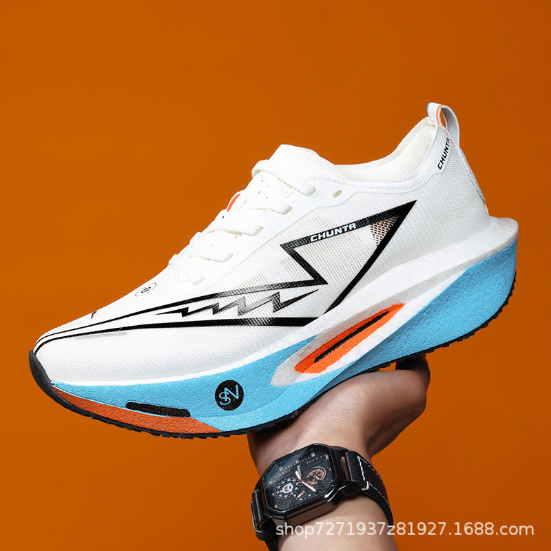 Unisex lightweight performance running shoe with cushioned platform sole and breathable mesh Mune Fashion