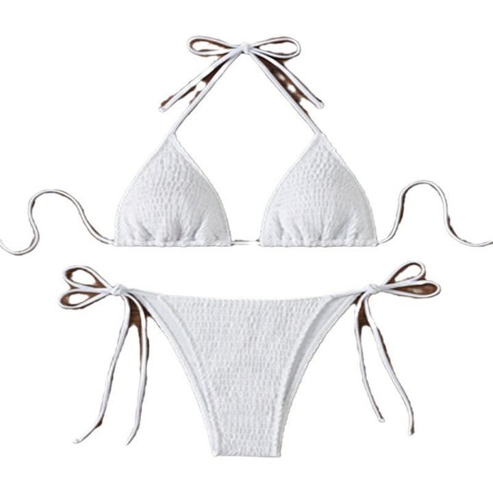 Women’s triangle bikini with ruffle detail and adjustable straps Mune Fashion