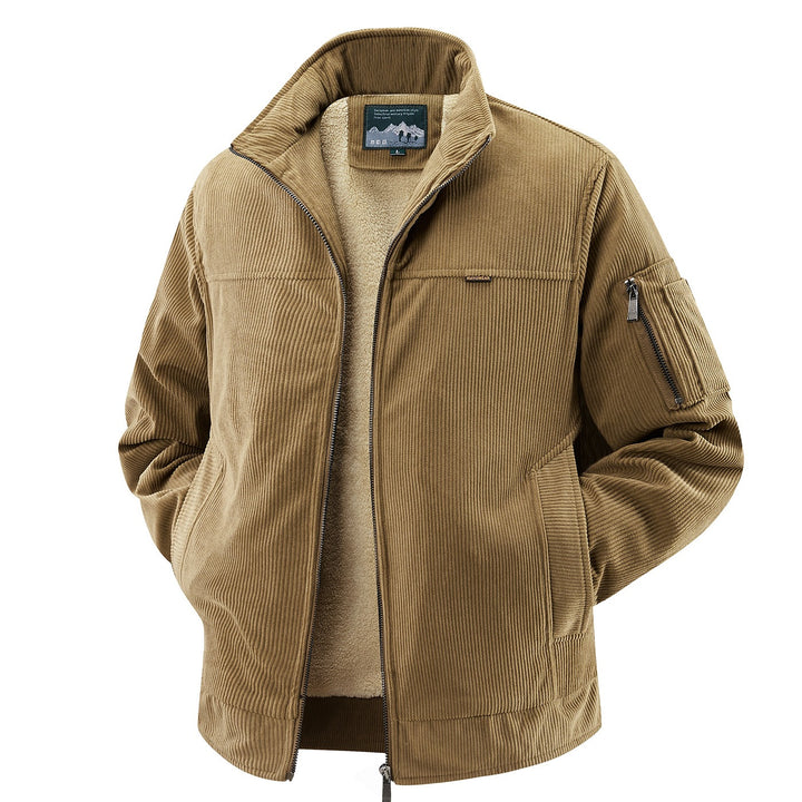 Men's Stylish Cord Jacket with Fleece Lining Mune Fashion