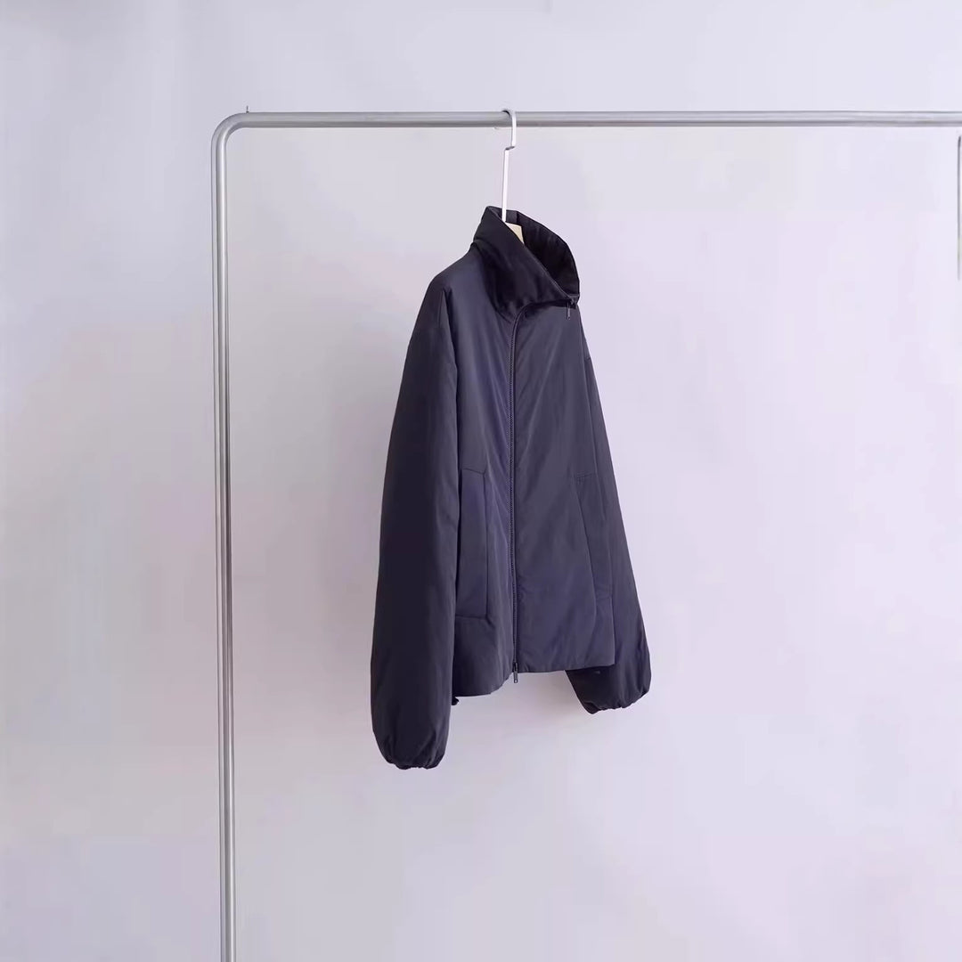 Women's transitional jacket with high collar and side pockets Mune Fashion