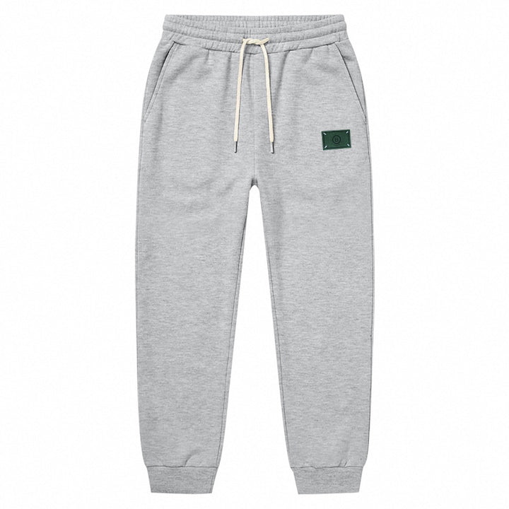 Men's Minimalist Fleece Jogging Pants with Elastic Drawstring and Narrow Cuffs Mune Fashion