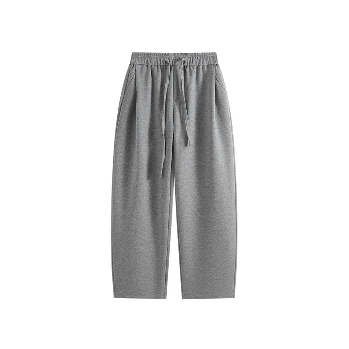 Women's Loose Jogging Pants made of Cotton Blend with Elastic Drawstring Waistband Mune Fashion