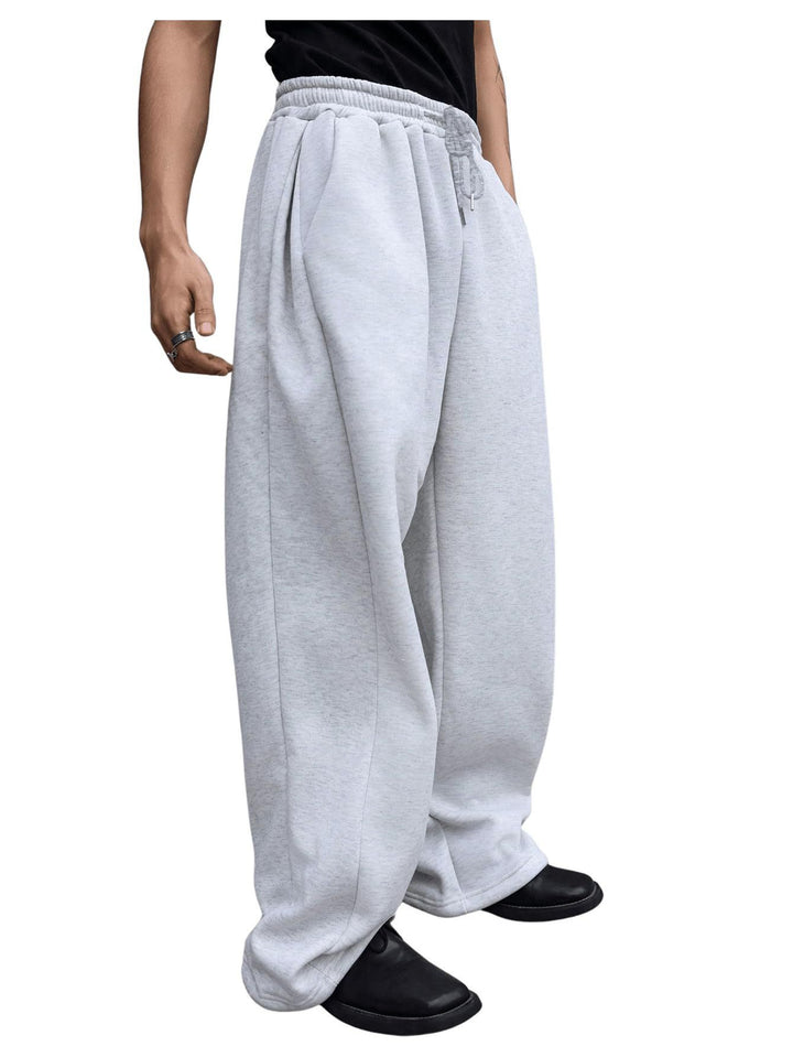 Men's loose oversized jogging pants with elastic waistband and drawstring Mune Fashion