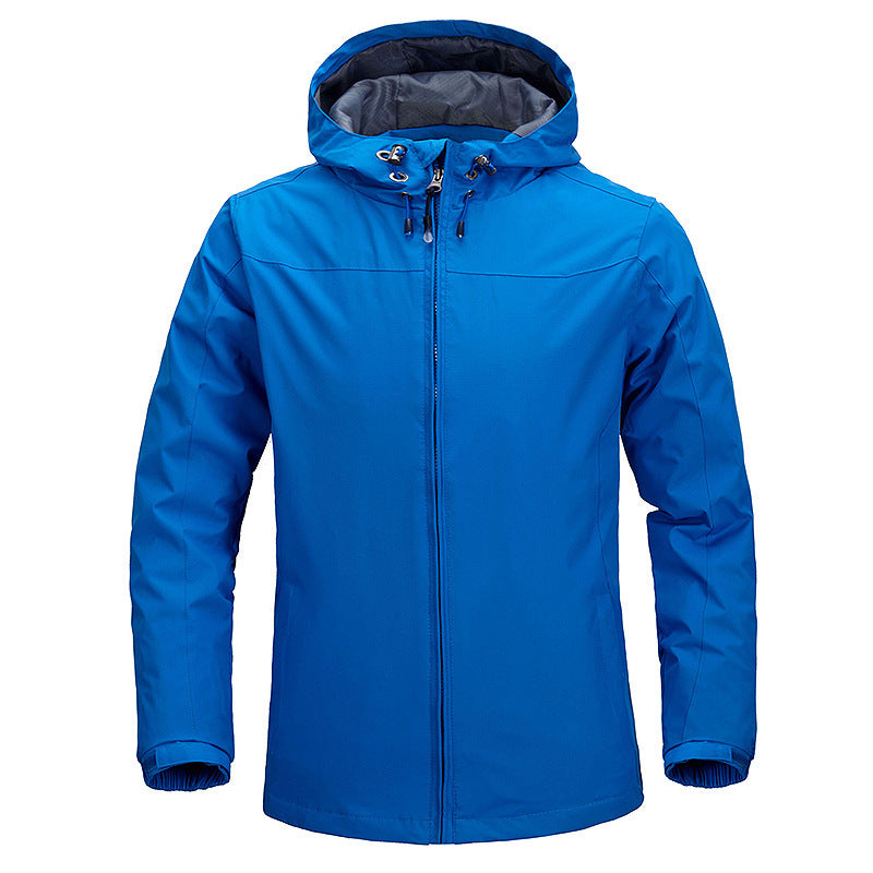 Unisex Lightweight Packable Rain and Wind Jacket with Adjustable Hood and Breathable Lining Mune Fashion