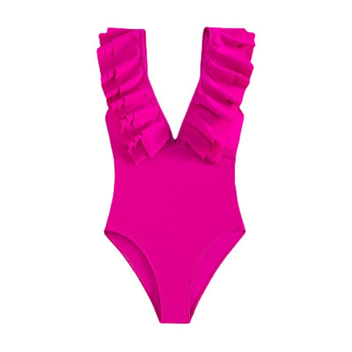 Women's one-piece swimsuit with playful ruffle design Mune Fashion