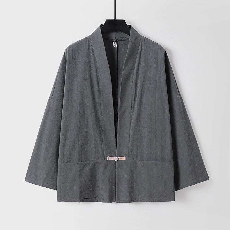 Women's Lightweight Kimono Jacket made of Cotton Blend with Loose Fit Mune Fashion