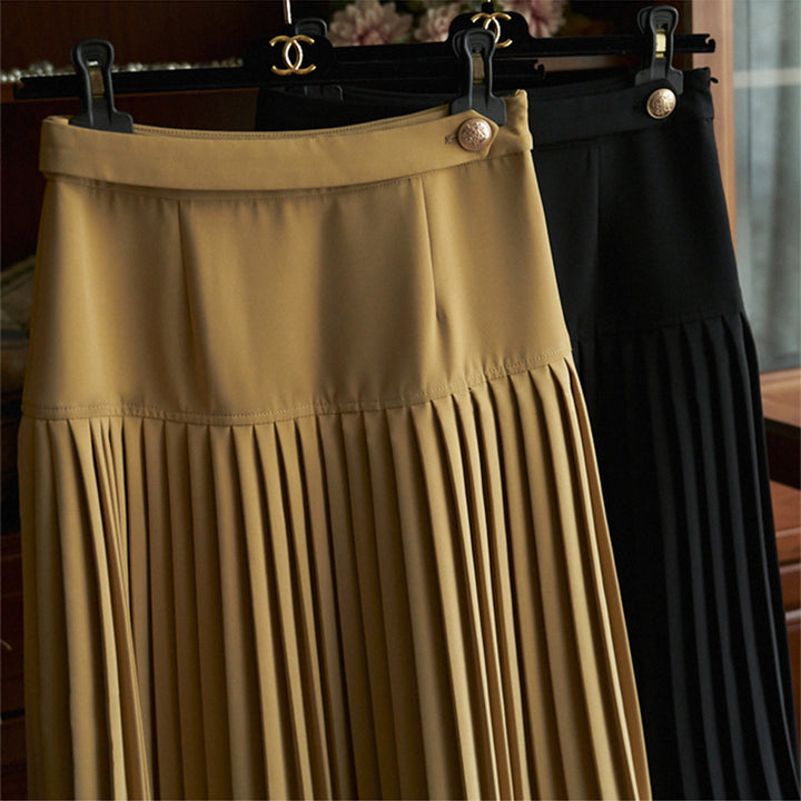 Women Pleated Skirt with Elegant Design Mune Fashion
