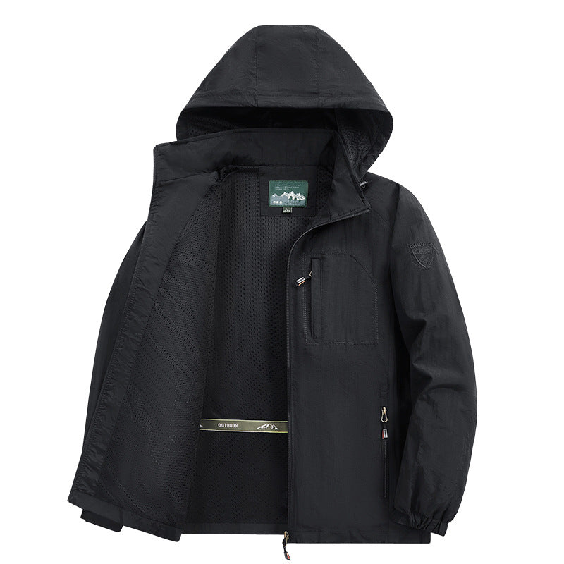 Men's lightweight and breathable outdoor jacket with hood Mune Fashion