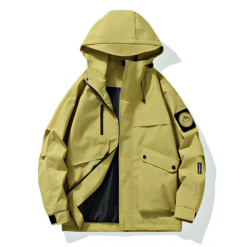 Men's Modular Rain and Wind Parka with welded seams, concealed zippers, and utility pockets Mune Fashion