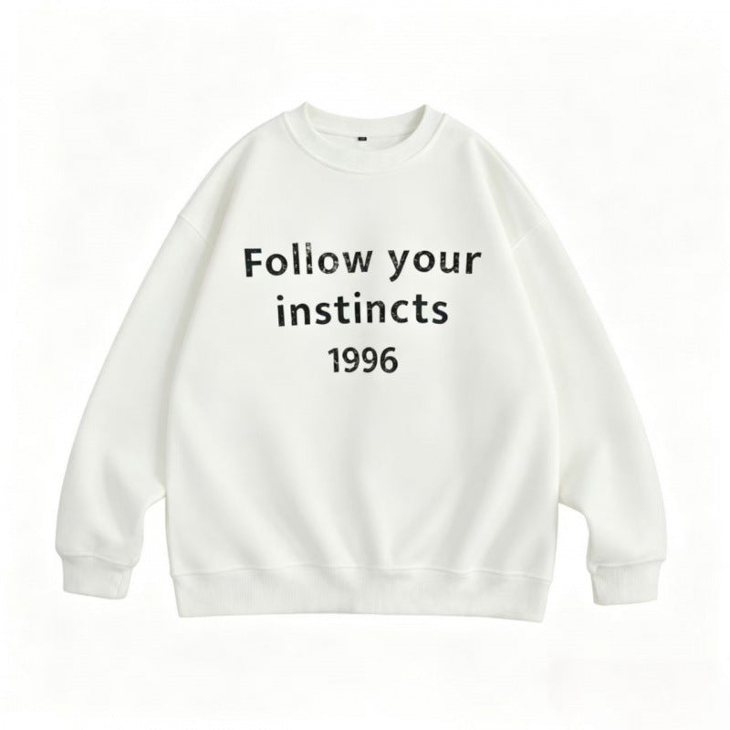 Unisex Oversize Crew Neck Sweatshirt with Statement Print Mune Fashion