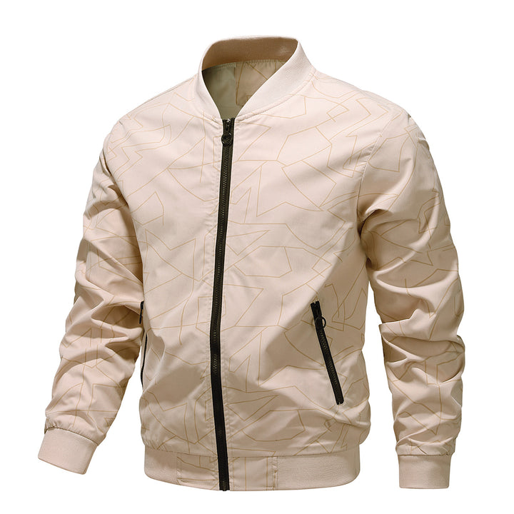 Men's Stunning Bomber Jacket with Stand-Up Collar Mune Fashion