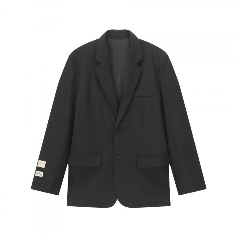 Unisex Boxy Oversized Blazer with Notch Lapel and Flap Pockets Mune Fashion