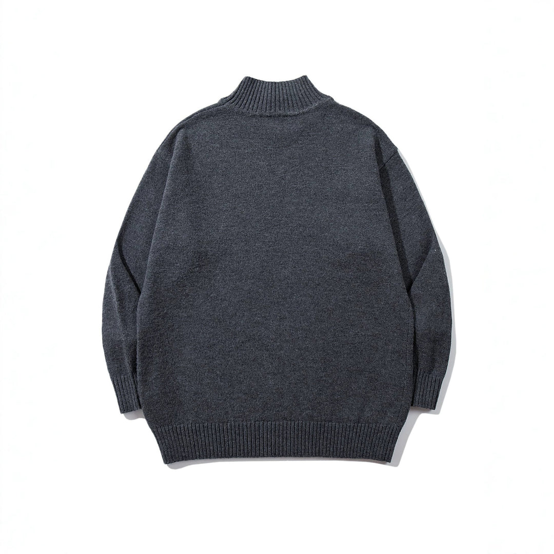 Unisex Oversize-Troyer-Pullover with short standing collar and wide ribbed cuffs Mune Fashion