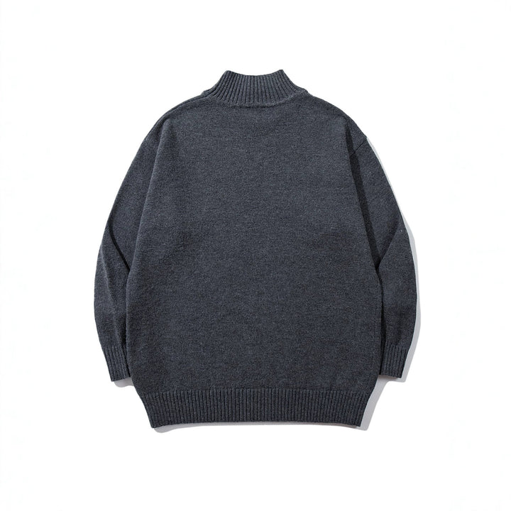 Unisex Oversize-Troyer-Pullover with short standing collar and wide ribbed cuffs Mune Fashion