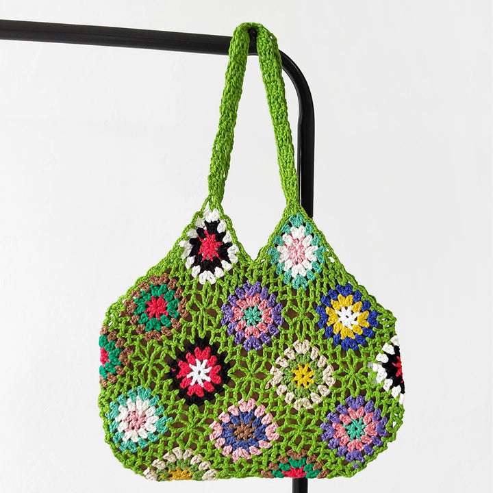 Women Handmade Crochet Shopper Bag Mune Fashion