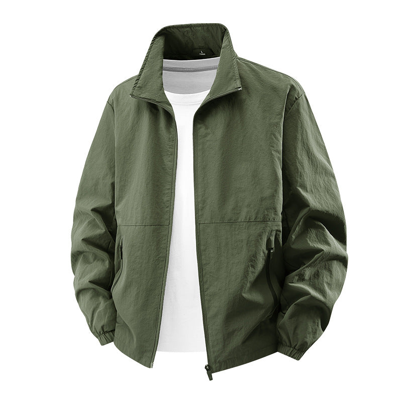 Men's lightweight transitional jacket with high collar Mune Fashion 1787796817