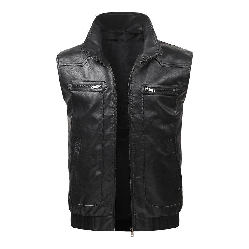 Men's Robust Faux Leather Vest Mune Fashion