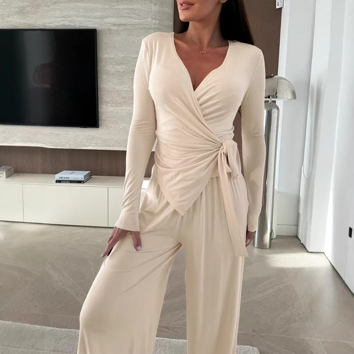Women Elegant Wrap Jumpsuit Mune Fashion