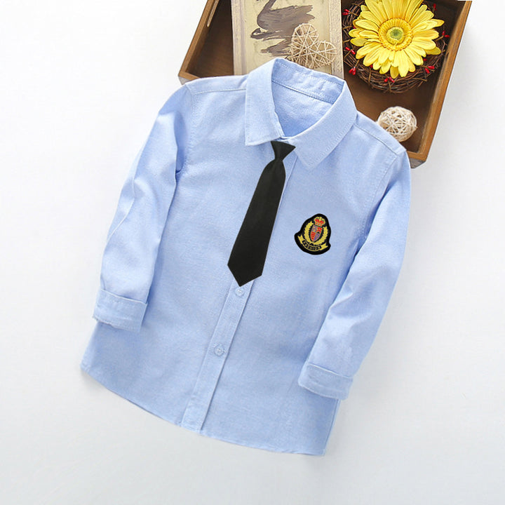 Women Classic Shirt with Elegant Embroidery Mune Fashion